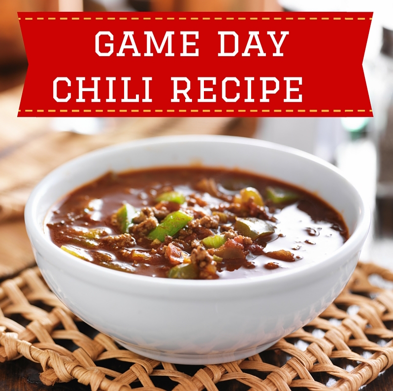 My favorite game-day chili recipe is an all time crowd pleaser and perfect to serve for football games and during chilly weather.