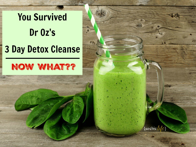 You Survived Dr Oz 3 Day Detox Cleanse
