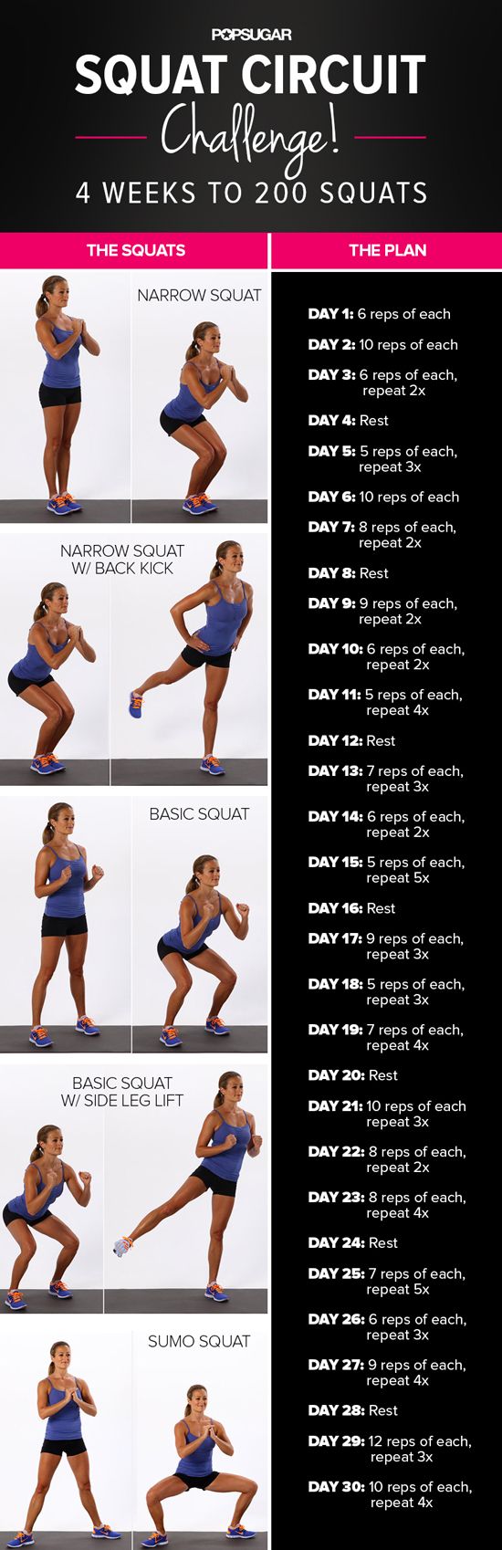 30 Day Squat Challenge 