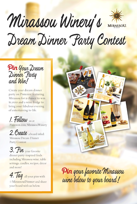 Mirassou Winery's Dream Dinner Party Contest