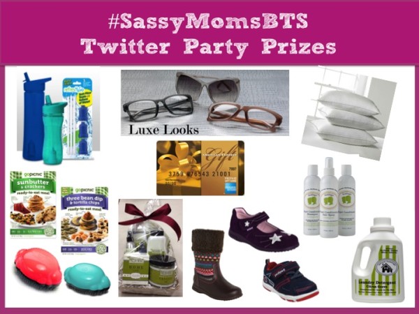 #sassymomsbts twitter party prizes