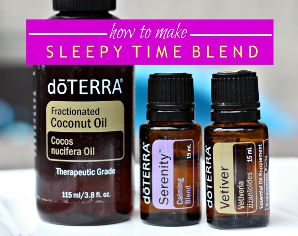 Sleepy Time Blend Using Essential Oils 