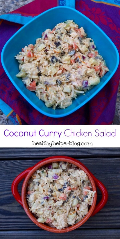 coconut curry chicken salad