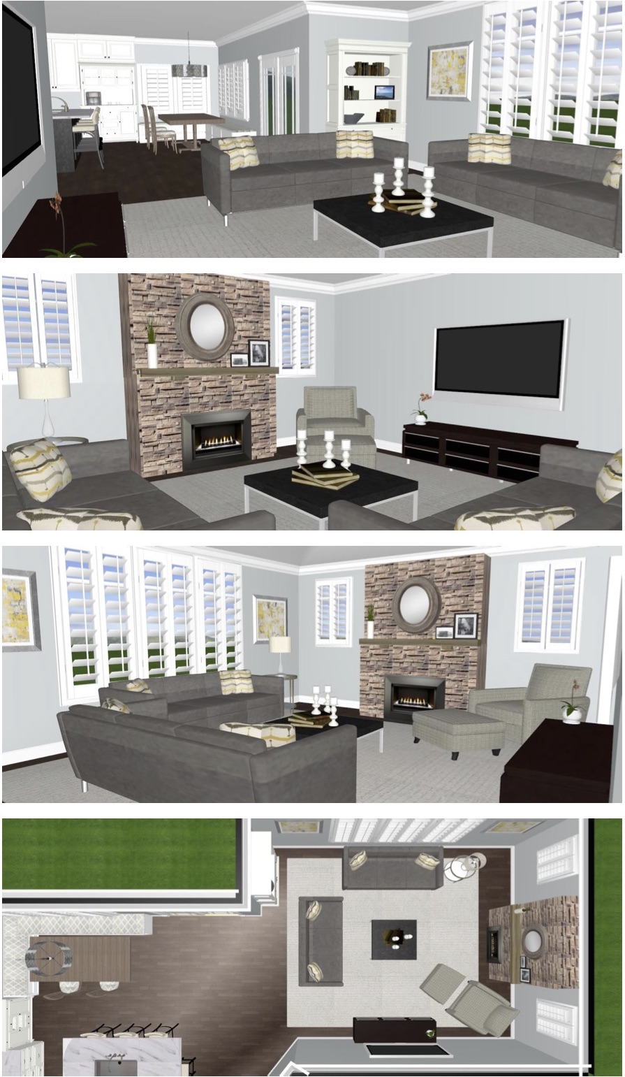 space planning a family room