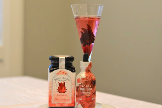 Unique Holiday Cocktails Wild Hibiscus Rose Royale