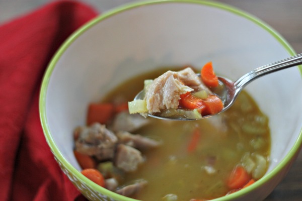 Thanksgiving is over but what to do with all that leftover turkey? It’s time to clean out the fridge and make easy chicken soup. No turkey? Try using leftover rotisserie chicken for this quick and healthy chicken soup recipe adapted from 21 Day Sugar Detox. Feeling a little under the weather? Chicken soup for colds is just what the “doctor" ordered! 
