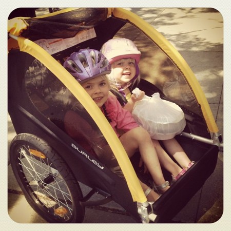 Meet our Newest Family Member the Burley Bee Bike Trailer