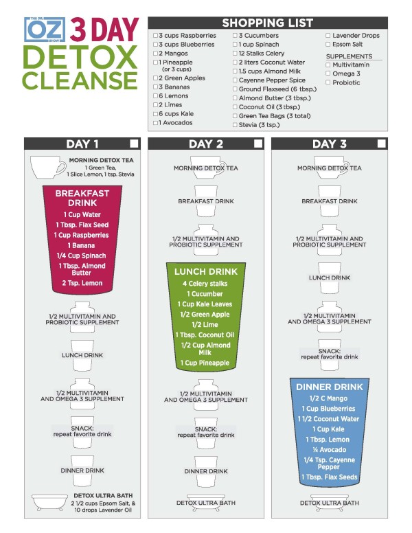Dr Oz 3 Day Detox Cleanse (Day 1)
