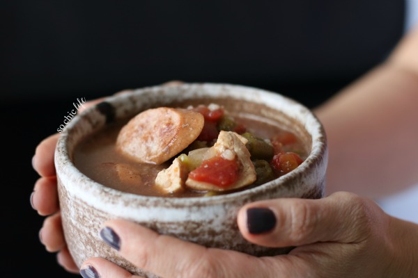 Chicken and sausage gumbo New Orleans style is a long time family recipe is perfect for celebrating Mardi Gras on Fat Tuesday!