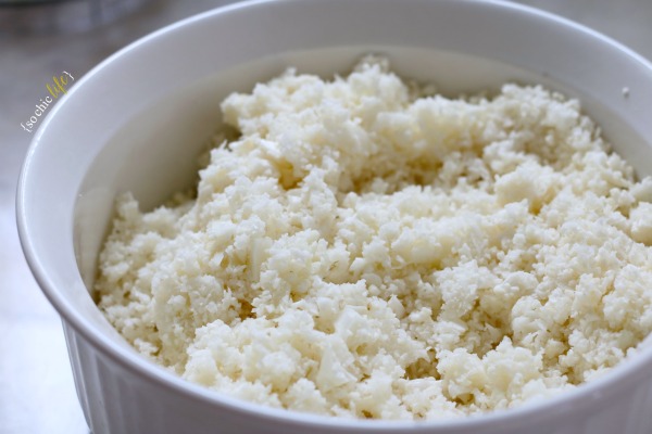 Healthy way to replace white rice is to make cauliflower rice. 