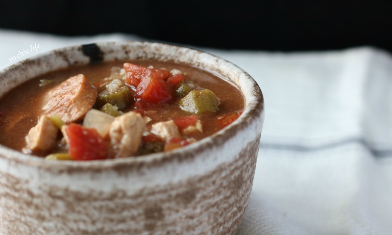 Chicken and sausage gumbo New Orleans style is a long time family recipe is perfect for celebrating Mardi Gras on Fat Tuesday!