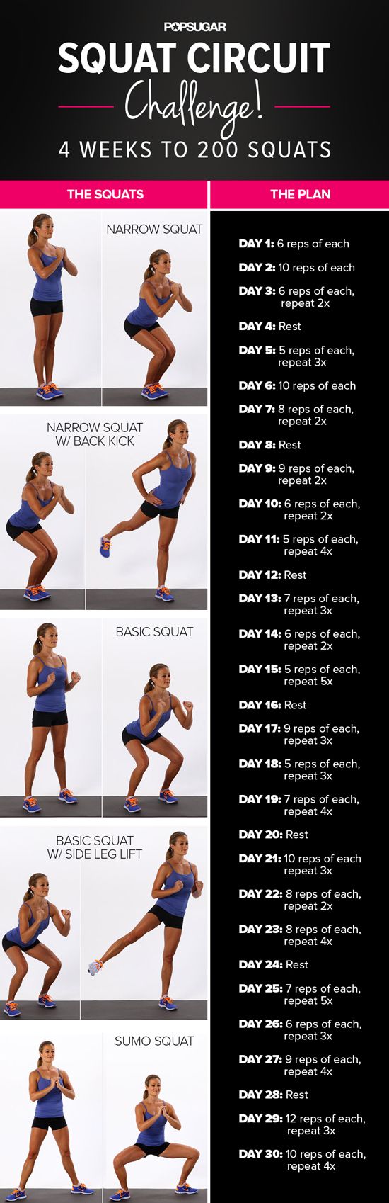 Best 30 day online squat challenge