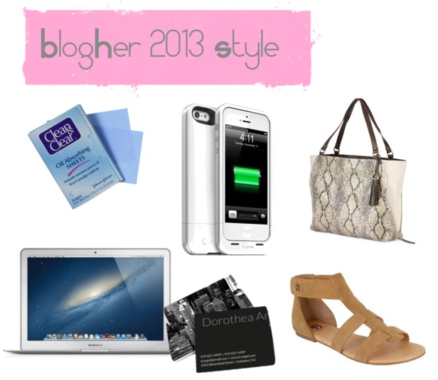 6 things i’ll have with me at blogher 2013