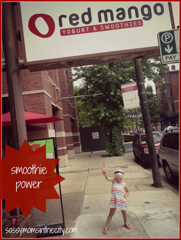 staying cool in the city with red mango frozen yogurt smoothies