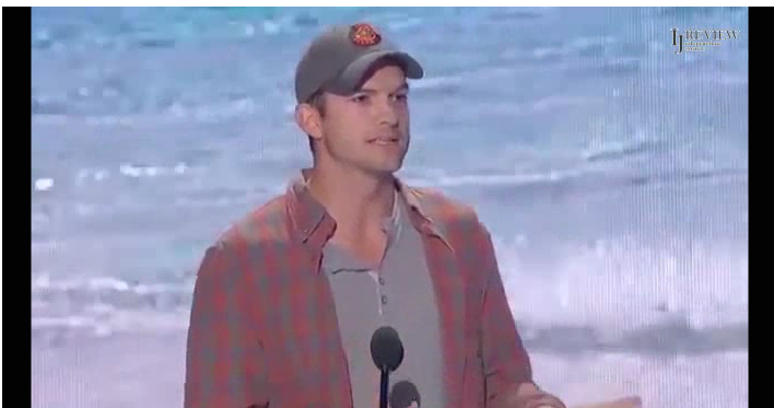 ashton kutcher giving kids inspirational advice and it’s really good?