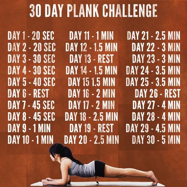 30 Day Plank Challenge 