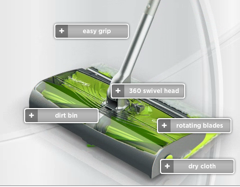 swiffer sweep and trap features