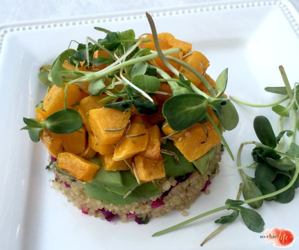 butternut squash timbale stacks