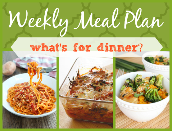 weekly meal plan march 9th