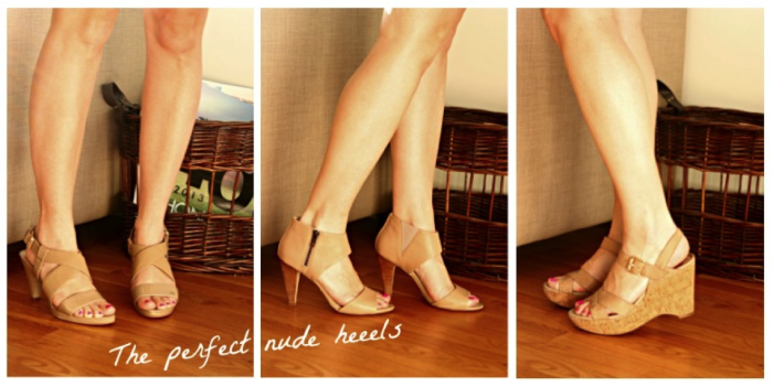 patent leather nude heels