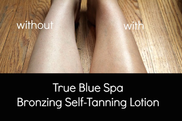 true blue spa self tanning lotion