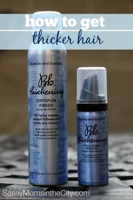 thicker hair with bumble and bumble dryspun #beautybuzz