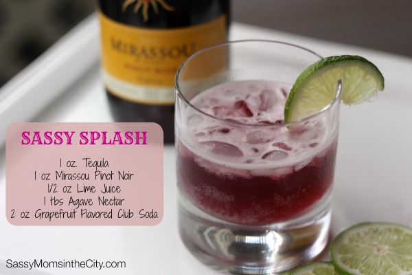 wine cocktails with mirassou pinot noir