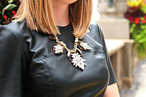 updated little black dress BaubleBar statement necklace fashion friday