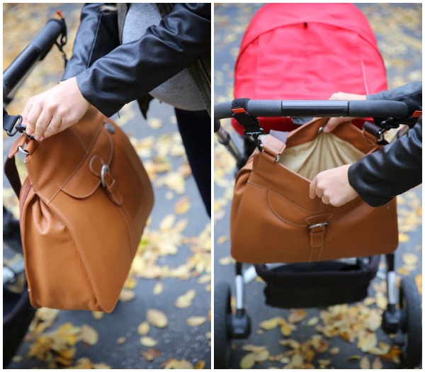 pacapod leather changing bag