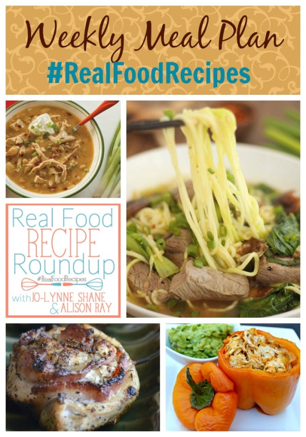 real food recipes weekly meal plan