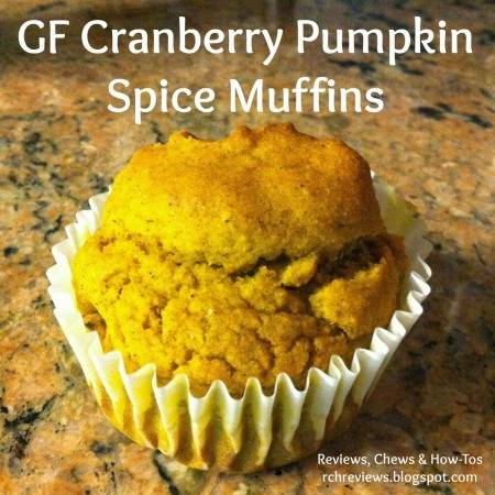 gluten free cranberry pumpkin muffins