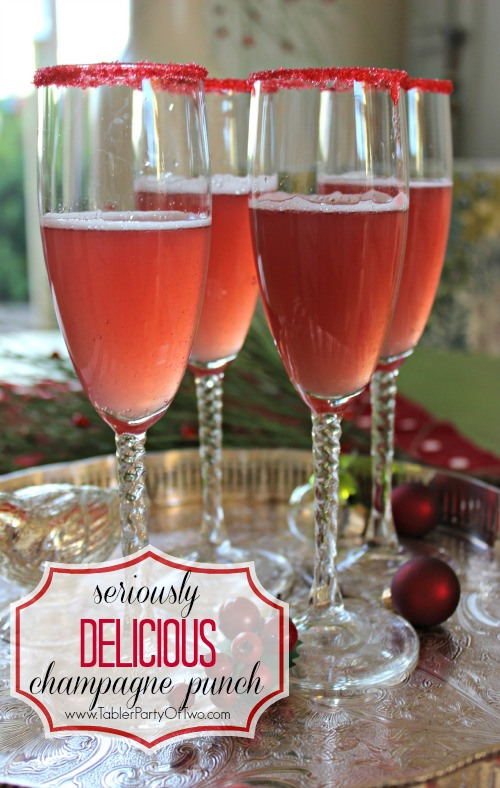 holiday champagne punch seriously delicious 