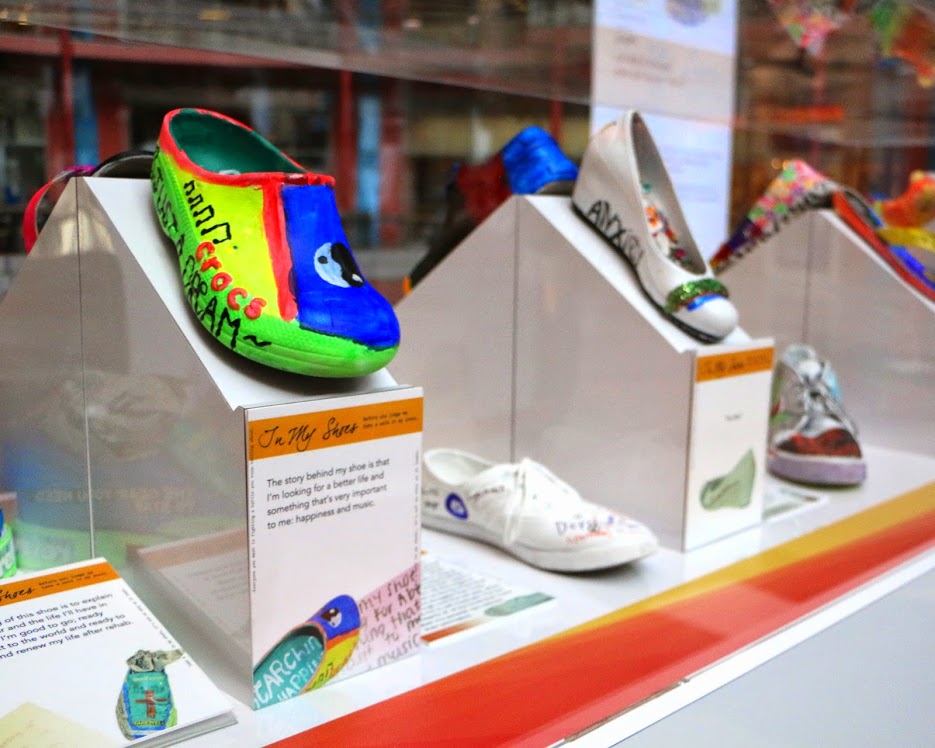 “in my shoes” art exhibit helps teens deal with drug pressure