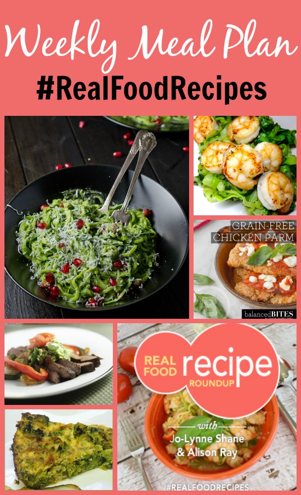 real food recipe round up + weekly meal plan january 3rd