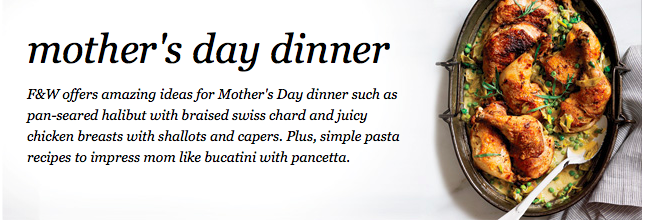 mothers day dinner ideas