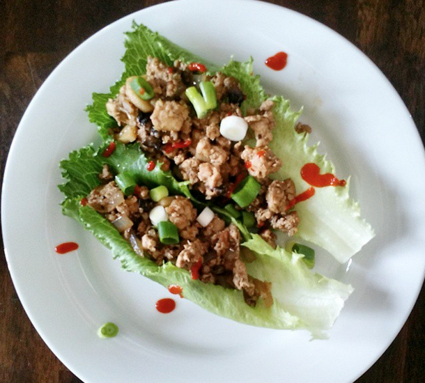 thai chicken lettuce wraps