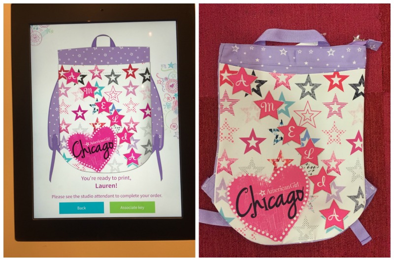 American Girl design your own backpack