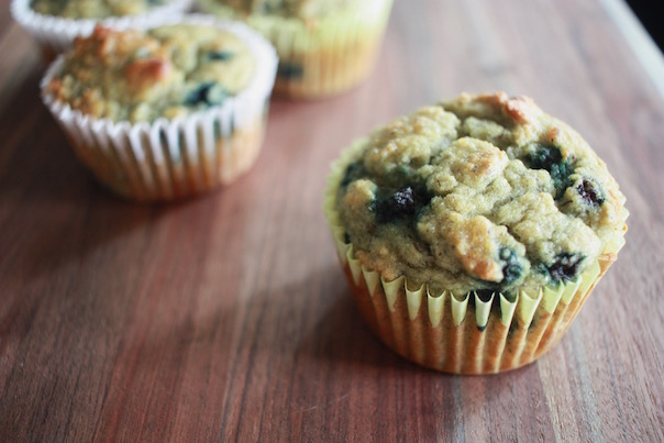 Paleo Banana Blueberry Muffins