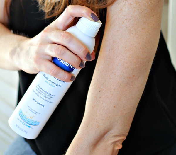 Repair Dry Skin with Vaseline Spray Moisturizer