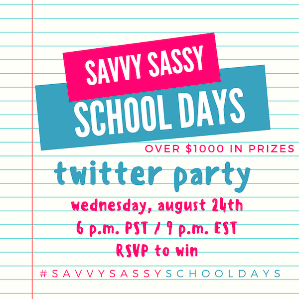 Savvy Sassy School Days Twitter Party