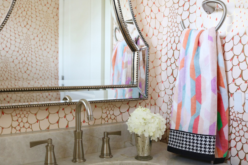 Relativity Textiles Wallpaper: It’s been a few months since we added Relativity Textiles wallpaper to our powder room and I’m excited to share the results.